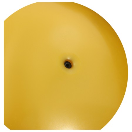 Ball for rhythmic gymnastics "metallic", d = 15 cm, yellow color-2