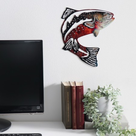 Panel interior metal "Fish" 28x25.9 cm