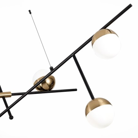 Ceiling Ceiling ST LUCE. SL1507.422.06. Albero. 6x5 watts, G9, 4000k, 163.5x20x75 cm, black color-8