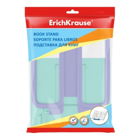 Book stand with Erichkrause Base, Pastel Mint, plastic, mint with purple-1