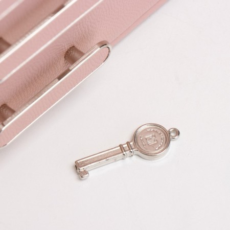Casket to the leatherette for jewelry "screw" pink 22x17x18 cm-3