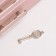 Casket to the leatherette for jewelry "screw" pink 22x17x18 cm
