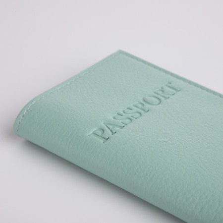 Cover for passport, mint color-3