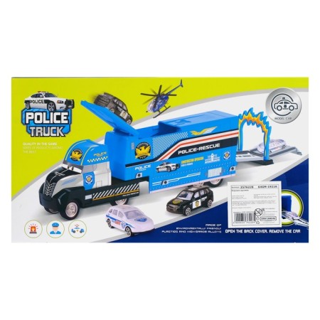 Inertial “Police” truck, 3 metal machines in the kit-5