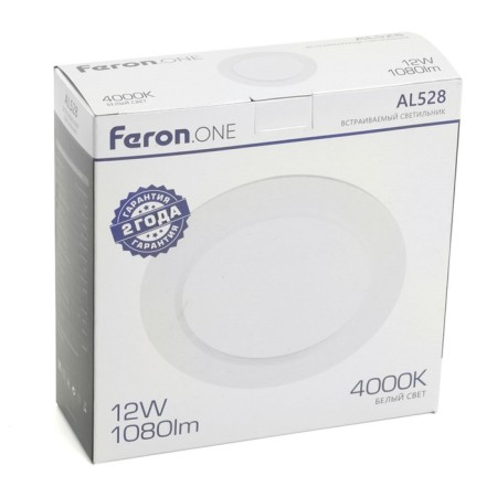 The built -in LED LED Feron AL528, IP40, LED, 12 W, 121x121x29 mm, white color-8