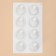 Form for mousse desserts and baking “G.”, silicone, 29.3 × 17.2 × 6.5 cm, 8 cells (D = 5.5 cm), white color