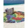 Pareo and beach rug "Tropical parrot Ara", d = 150 cm
