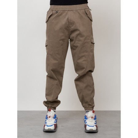 Cargo jeans men, size 44-46, beige color-4