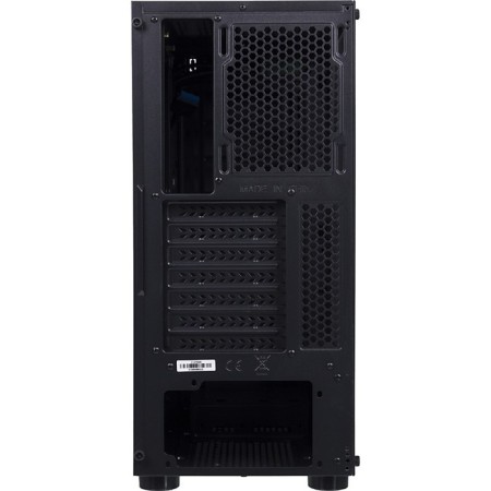 The ACCORD 3407 case is black without ATX 8x120mm 2xusb2.0 1xusb3.0 Audio Bott PSU BP-3