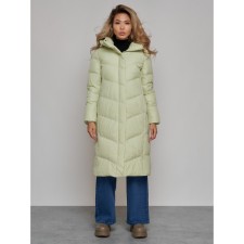 Coat insulated winter female, size 44, color light green