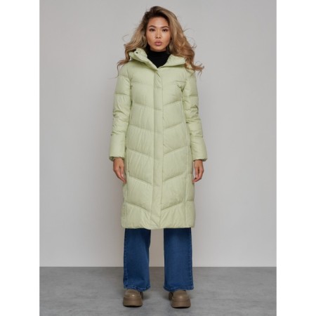 Coat insulated winter female, size 44, color light green