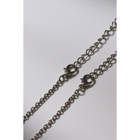 Kulons "Demetrines" for him and her, the color is black silver, 45 cm-3