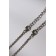 Kulons "Demetrines" for him and her, the color is black silver, 45 cm