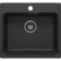Kitchen carrier made of stone Uperwood UPD-104, 530x480 mm, rectangular, color coal