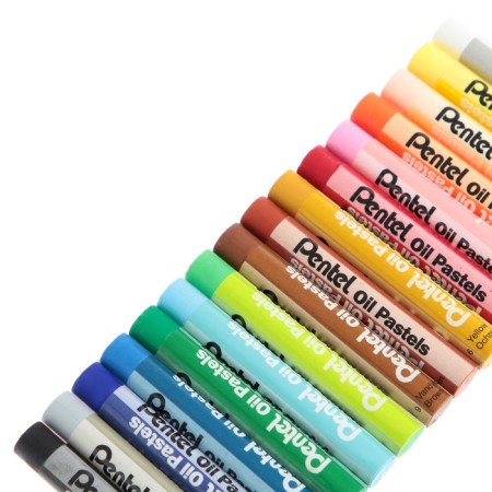 Oil pastel, 16 colors, Pentel, 8/60 mm, in cardboard-3