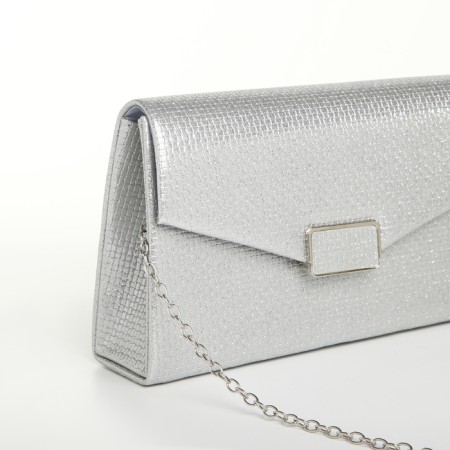 Female bag on a magnet, silver color-3