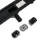 TIM BAD555002BK, 70 x 500 mm, tiles, siphon with a rotation angle of 360 °, black-matte