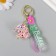 A plastic keychain with a carbine, a strap "Flying Bandage" Water with decor1.8x5.3x5.6 cm