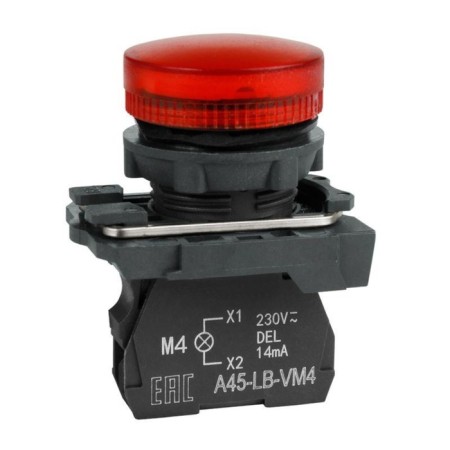 Signal lamp Optisignal KEAZ, 24 V, red