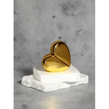 The perfume bottle "Heart", glass, with a spray, 25 ml, golden color-2