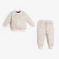 Set: jumper and pants crumb I am KISA, height 68-74 cm, beige color