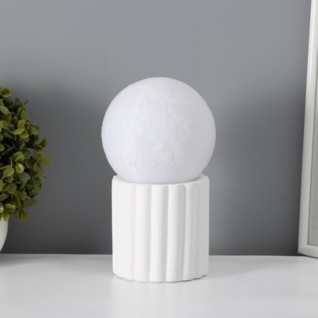 Table lamp "Moon" LED 1x40W E27 white 12x12x21cm