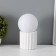 Table lamp "Moon" LED 1x40W E27 white 12x12x21cm