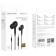 Headphones Borofone BM30 Pro, vacuum, microphone, jack 3.5 mm, cable 1.2 m, black