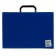A4 Calligrata Portfli folder, 6 departments, 700mm, up to 300 sheets, blue
