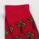 Women's socks "palm trees", pink color, size 23-25
