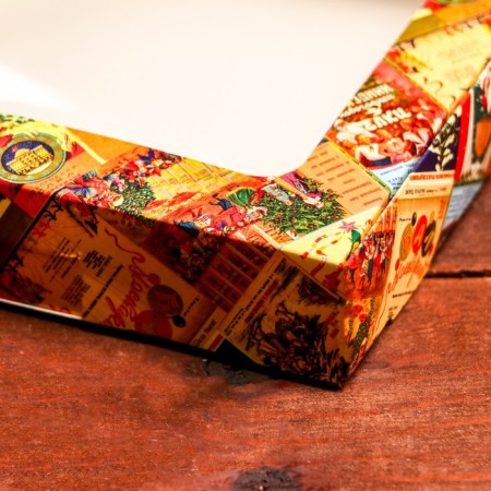 Self -assembly box "New Year's Post", 16 x 16 x 3 cm-3