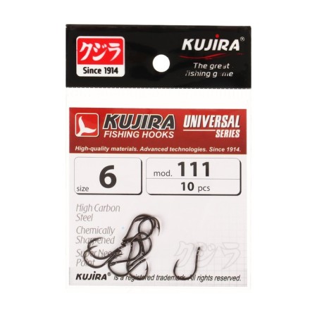 Hooks Kujira Universal 111, color BN, No. 6, 10 pcs.