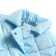 The jacket is naked, the color is blue, height is 98 cm