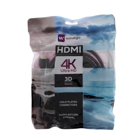 HDMI Windigo, HDMI (M) -HDMI (M), V 1.4, 3 m, gilded connectors, 3D, 4K, black-7