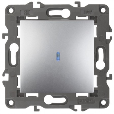 Subvention switch, 10AX 250V, IP20, era Elegance, aluminum