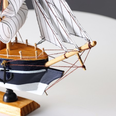 The ship Souvenir medium "Freya", the sides are blue, 33x31x5 cm, mix-3