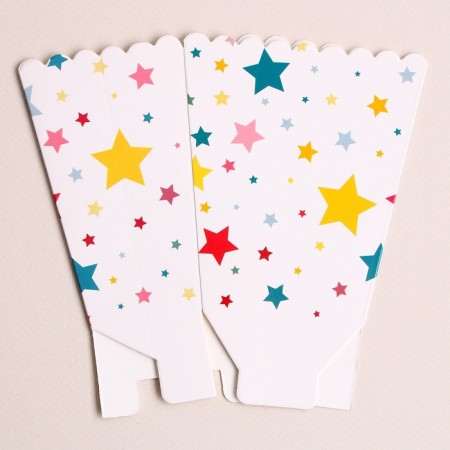 A glass for popcorn and snacks "Stars"-4