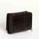 Women's wallet with lightning, brown color