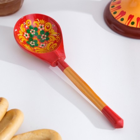 Spoon "rubella", salad, 6 × 21, Khokhloma-1