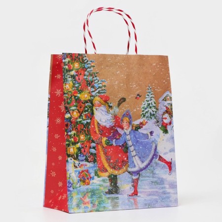 Gift package "Santa Claus and Snow Maiden" 18 x 22.3 x 10 cm