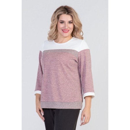Female blouse, size 54, pink color-1