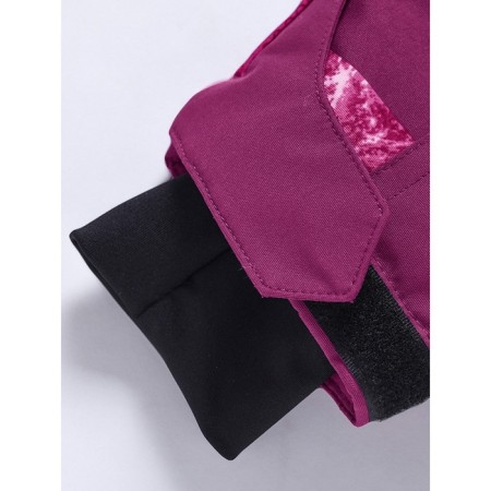 Ski costume for a girl, height 128 cm, raspberry color-11