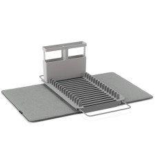 Drying rug for drying dishes with a shelf for the umbra udry 51x17x57 cm shell, dark gray color