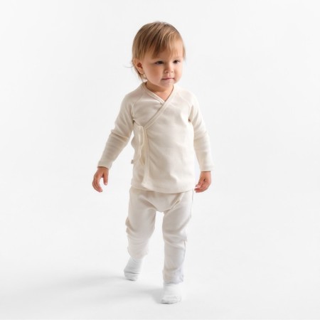 Kit for children (jacket and pants) minku, milk color, height 74-80 cm-1