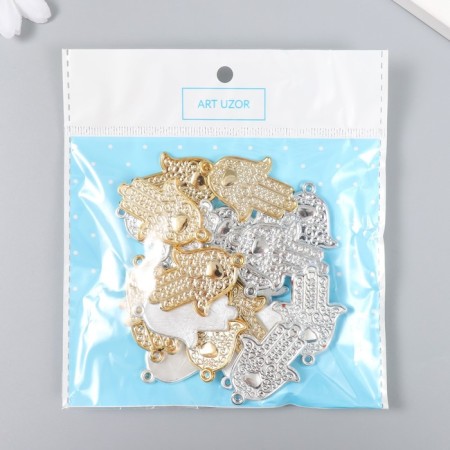 Decor for creativity plastic "Fatima hand" set 20 pcs mix 2.7x3.7 cm-3