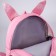 Baby backpack for girls with sparkles "Bunny", Removable elements, 27x23x10 cm