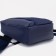 Youth backpack from textiles, mounting for a suitcase, blue color