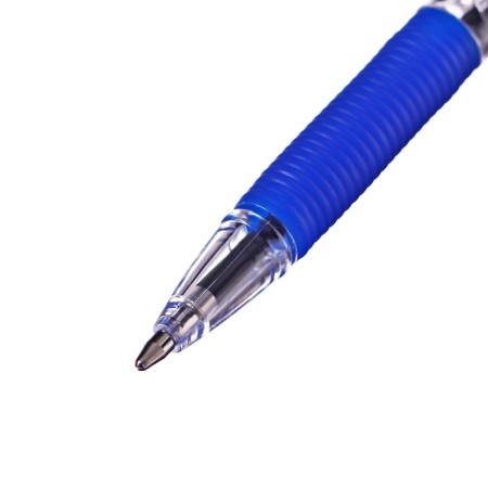 Ballic handle Erichkrause R-301 Classic Stick & Grip, 1.0 mm node, blue, with a rubber holder, a soft and comfortable letter-7