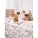 Golden Frost tablecloth, size 140x180 cm, curls, beige