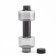 Water bottle, 500 ml, "dumbbell", 22.5 x 8 cm, black